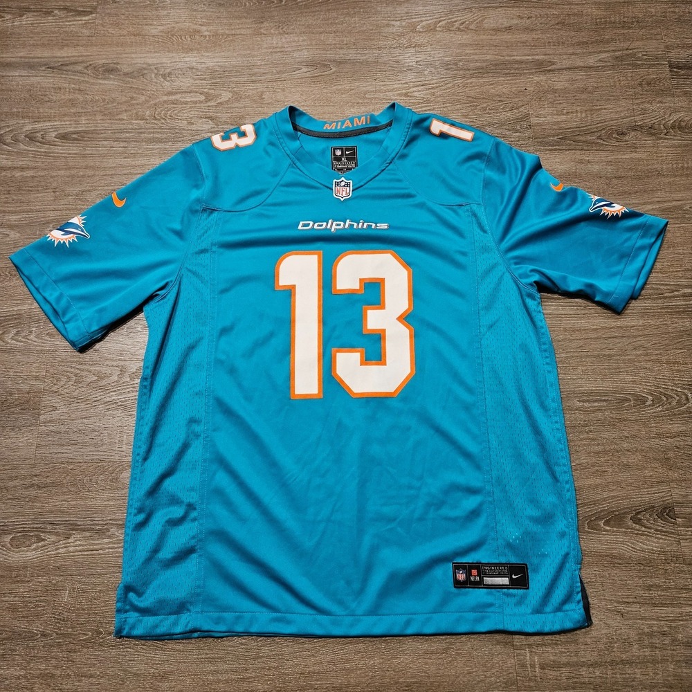 Nike Miami Dolphins Dan Marino #13 Jersey Aqua NFL Football Men's XL